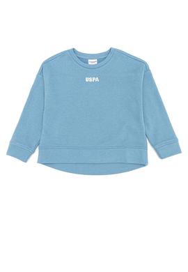 Çocuk Mavi Basic Bisiklet Yaka Sweatshirt - 50260923084