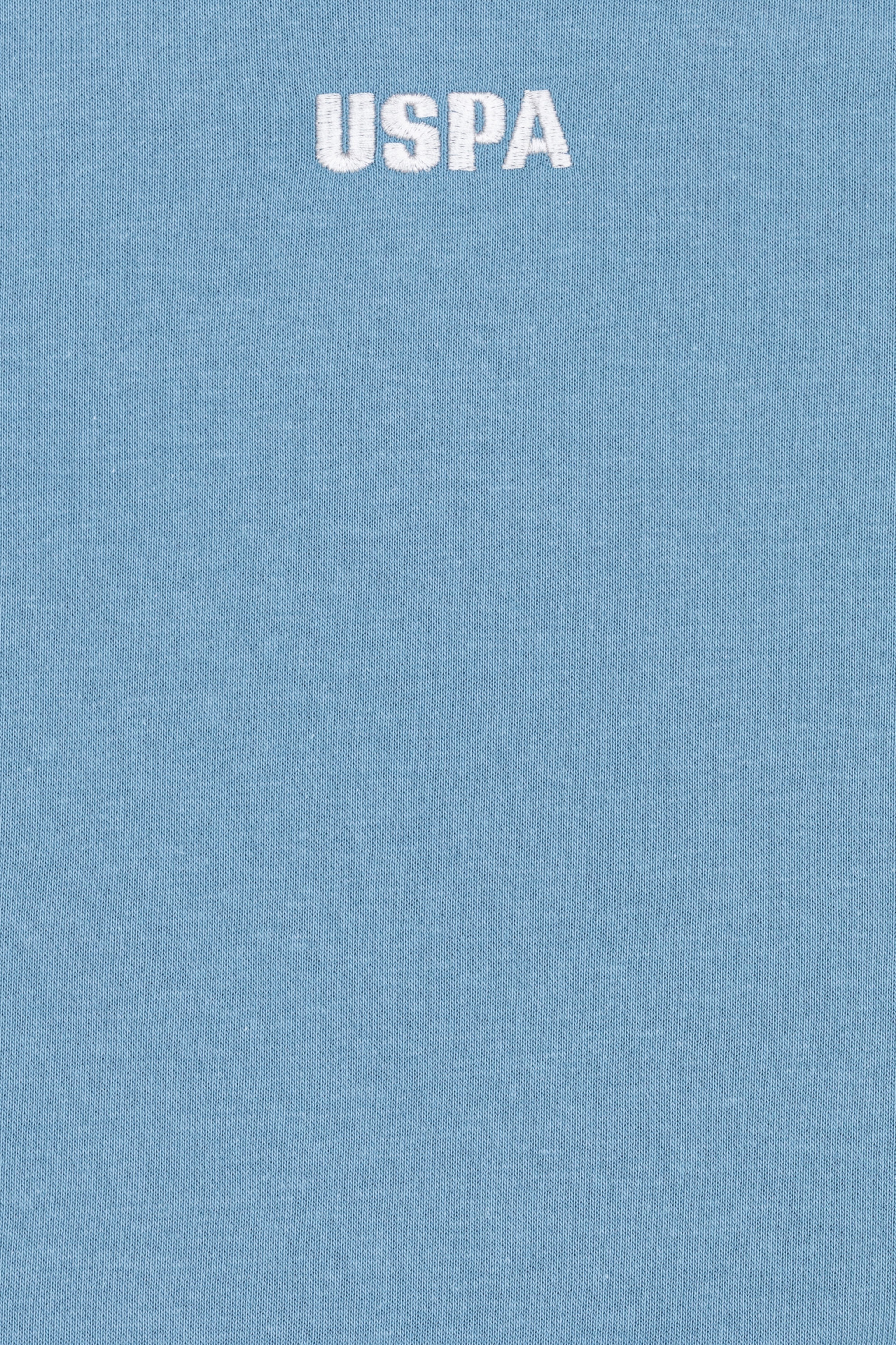Çocuk Mavi Basic Bisiklet Yaka Sweatshirt