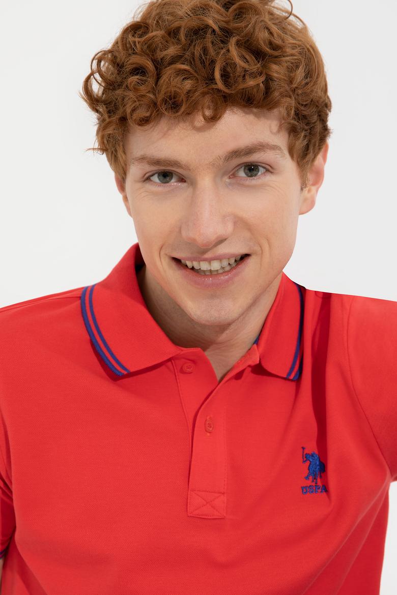 Erkek Kırmızı Basic Tişört - 50249146056