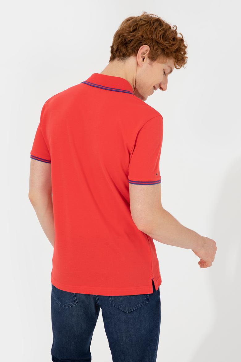 Erkek Kırmızı Basic Tişört - 50249146056