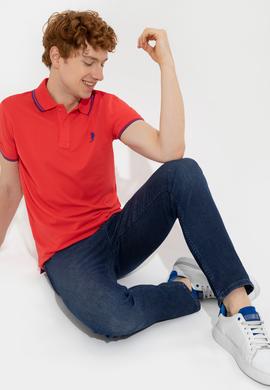 Erkek Kırmızı Basic Tişört - 50249146056