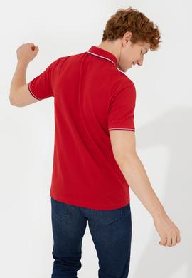 Erkek Koyu Kırmızı Polo Yaka T-Shirt - 50247368026