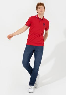 Erkek Koyu Kırmızı Polo Yaka T-Shirt - 50247368026