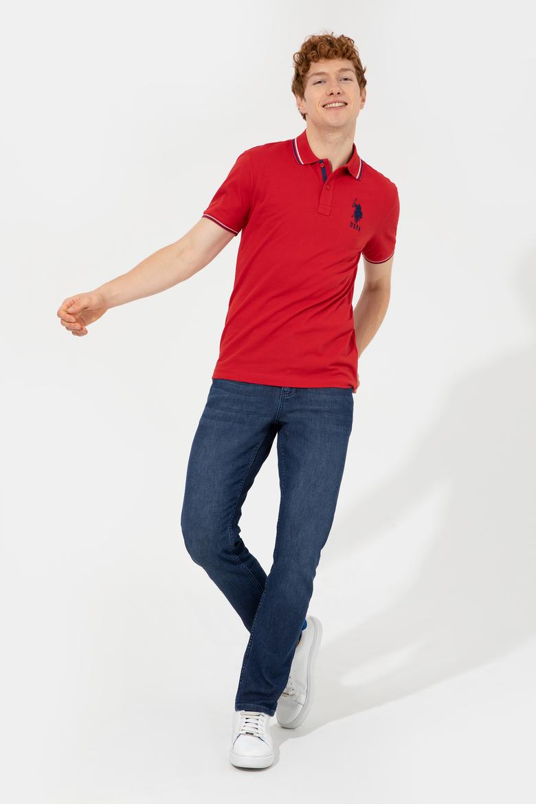 Erkek Koyu Kırmızı Polo Yaka T-Shirt - 50247368026