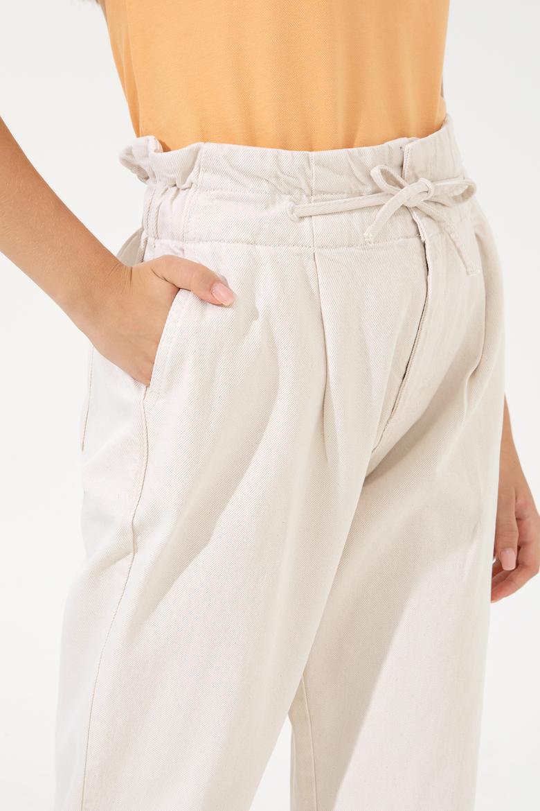 Kadın Bej Jean Pantolon - 50246554016