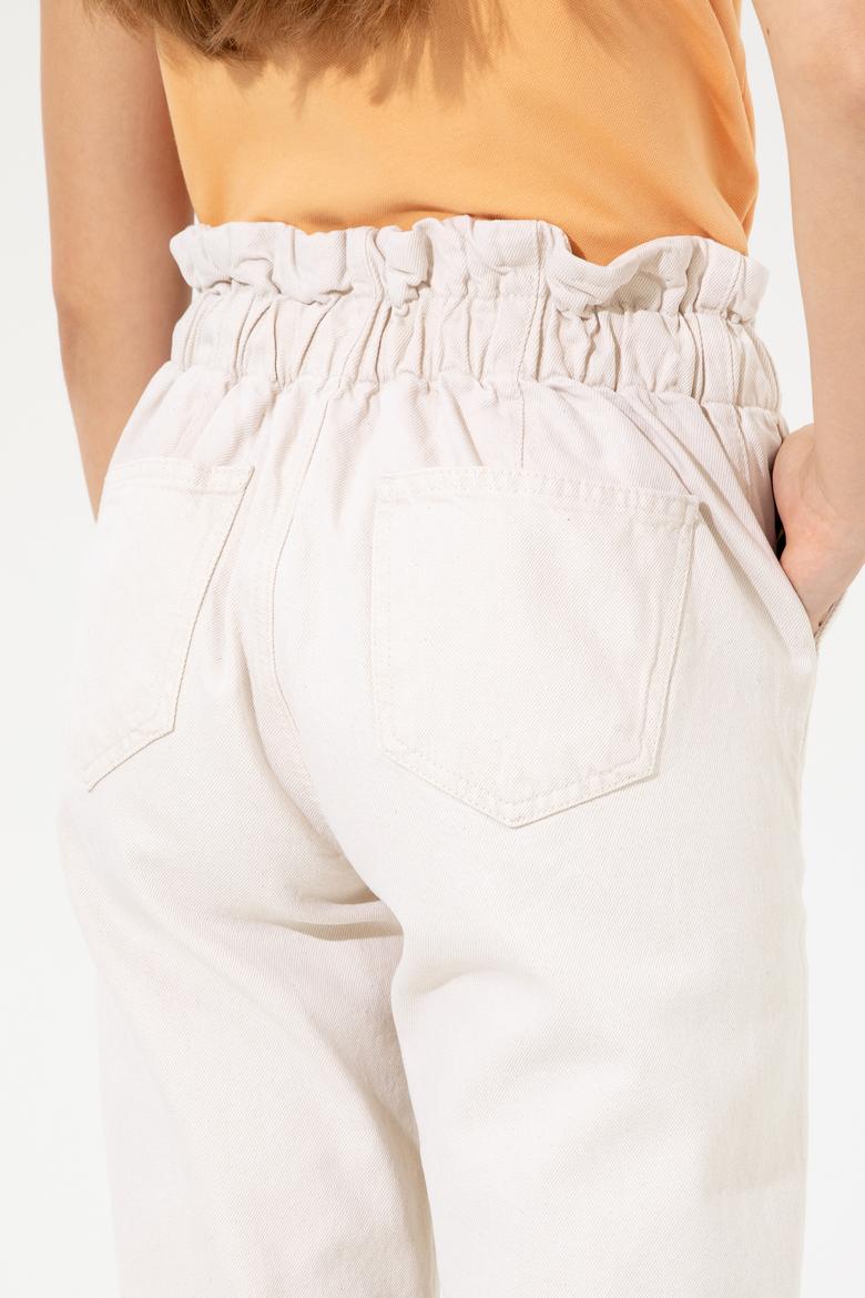 Kadın Bej Jean Pantolon - 50246554016