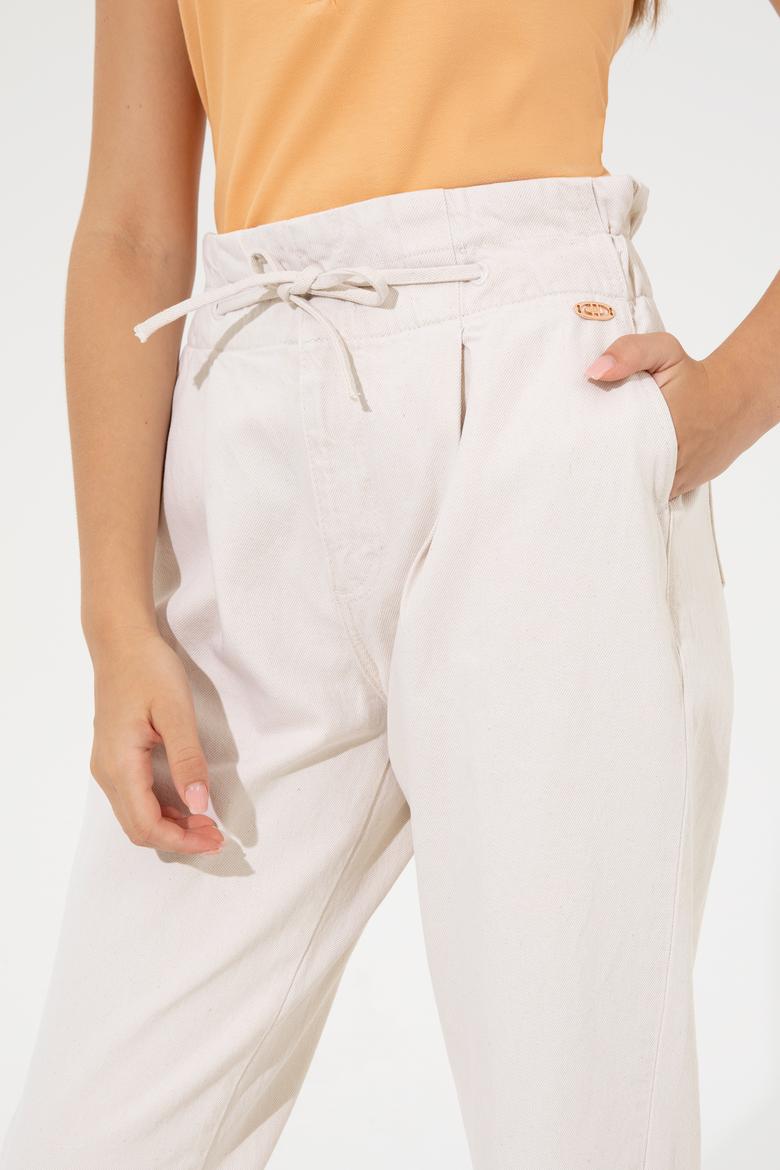 Kadın Bej Jean Pantolon - 50246554016