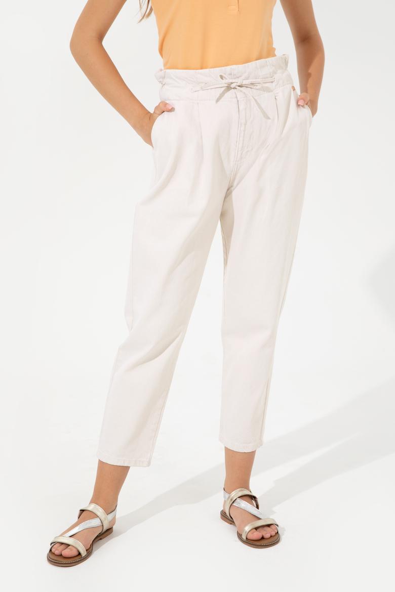 Kadın Bej Jean Pantolon - 50246554016