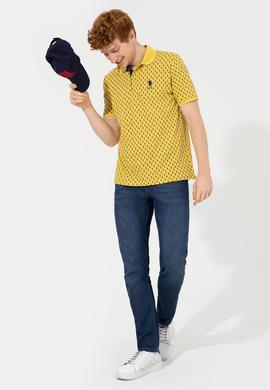 Erkek Safran Polo Yaka Tişört - 50249167026