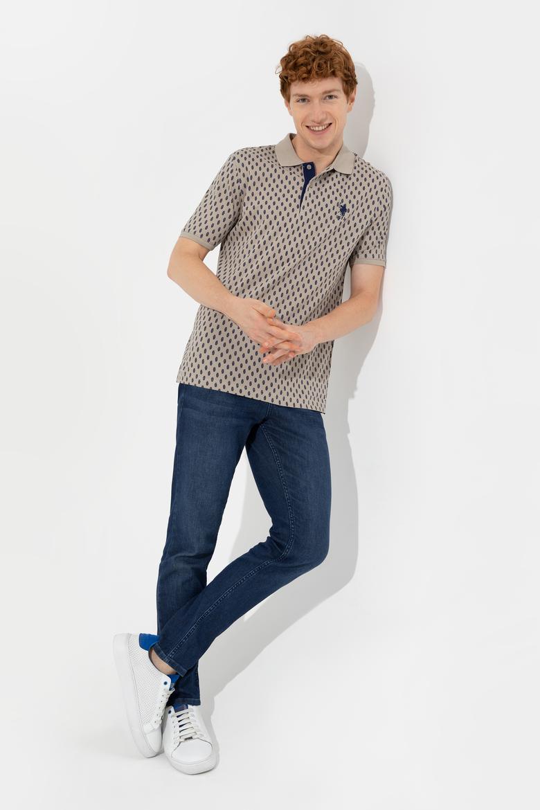 Erkek Haki Polo Yaka Tişört - 50249167008