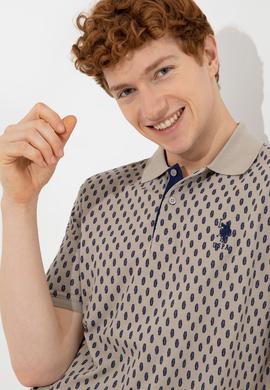 Erkek Haki Polo Yaka Tişört - 50249167008