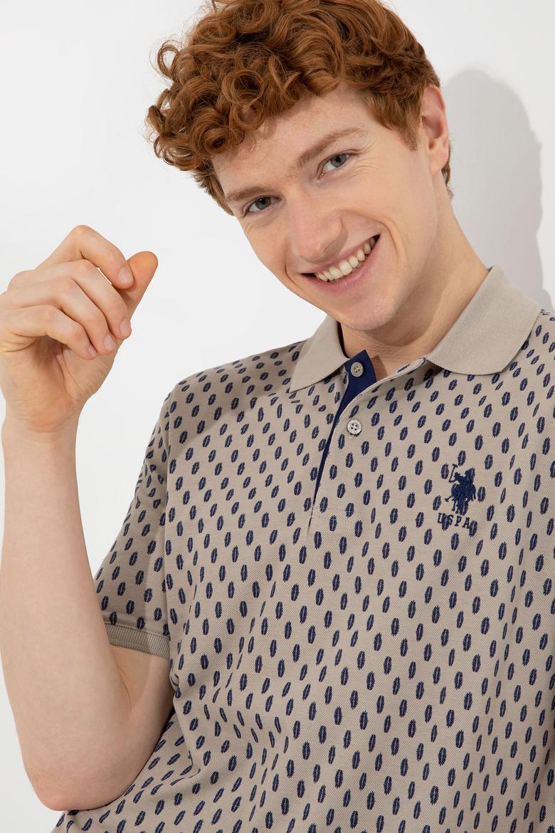 Erkek Haki Polo Yaka Tişört - 50249167008