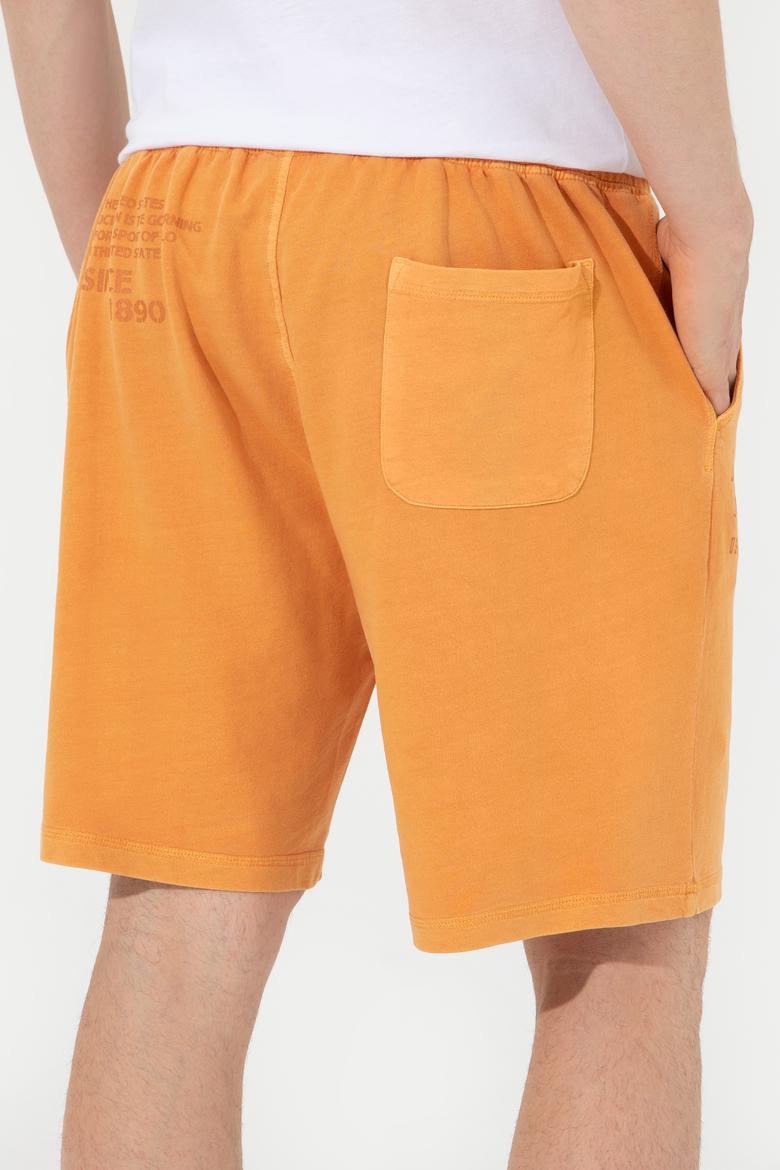 Erkek Turuncu Örme Şort - 50246582041