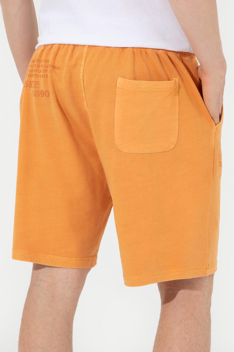 Erkek Turuncu Örme Şort