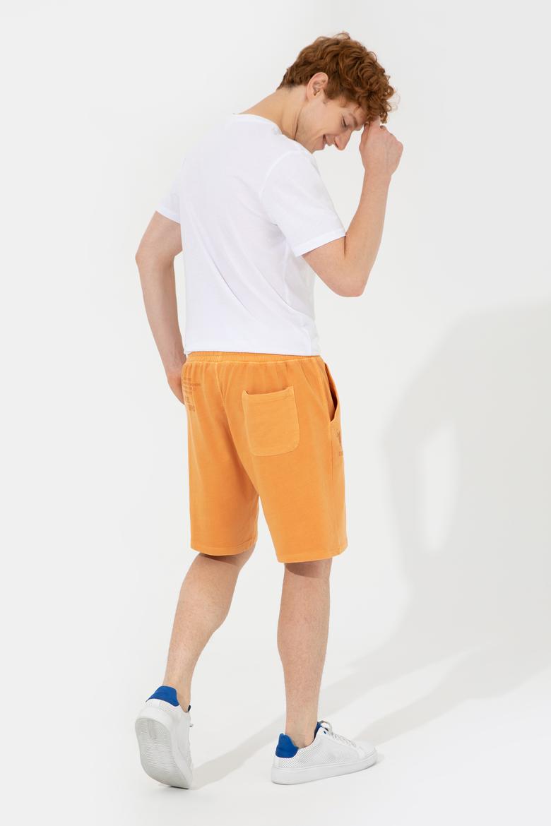 Erkek Turuncu Örme Şort - 50246582041