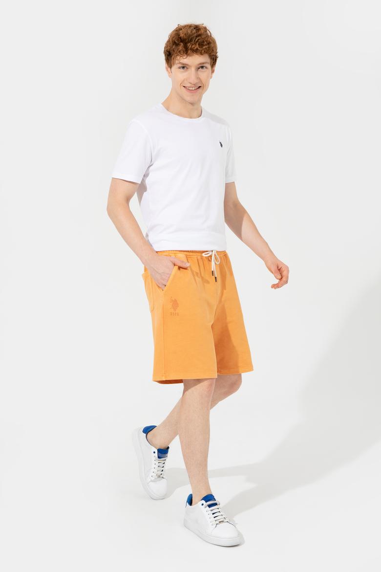 Erkek Turuncu Örme Şort - 50246582041