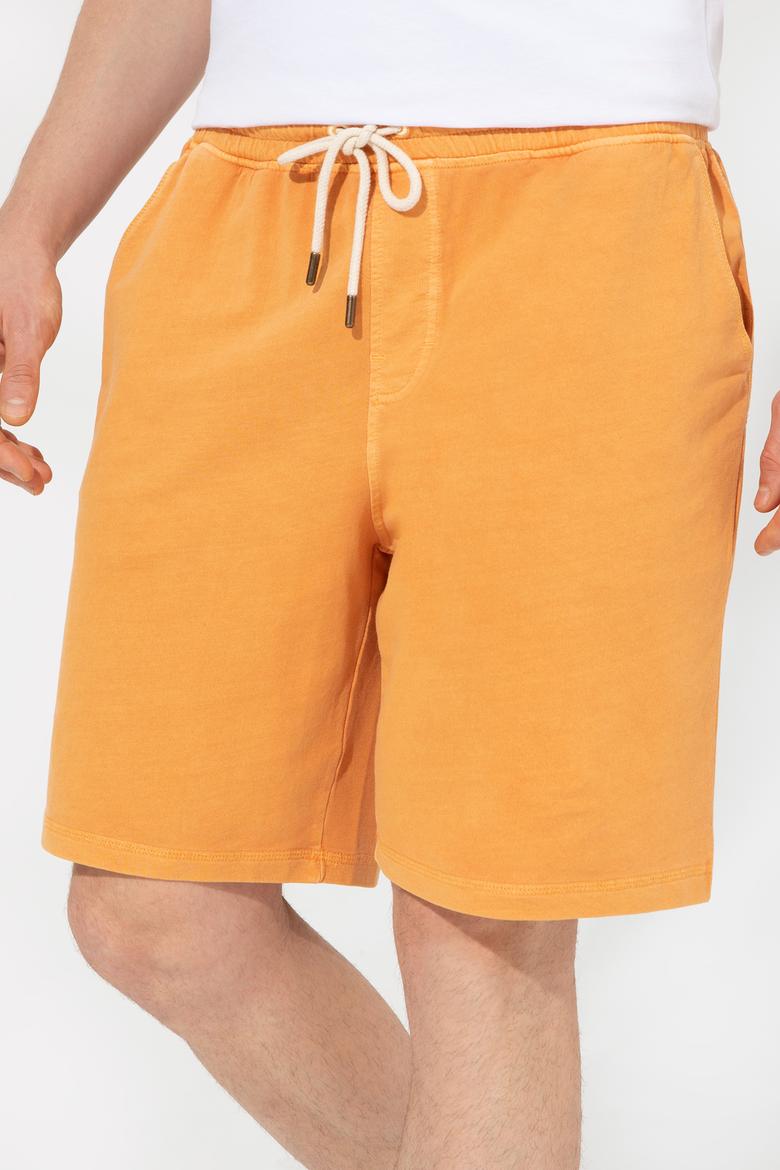 Erkek Turuncu Örme Şort - 50246582041