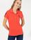 Kadın Kırmızı Basic Polo Yaka Tişört