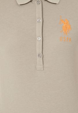 Kadın Haki Basic Polo Yaka Tişört - 50246283063