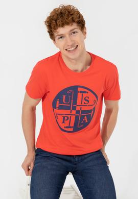 Erkek Kırmızı Bisiklet Yaka Tişört - 50247330175