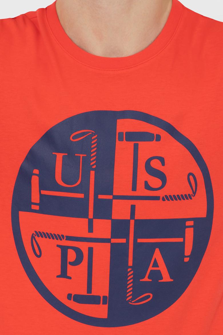 Erkek Kırmızı Bisiklet Yaka Tişört - 50247330175