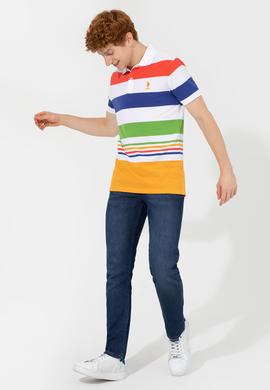 Erkek Koyu Sarı Polo Yaka Tişört - 50249172025