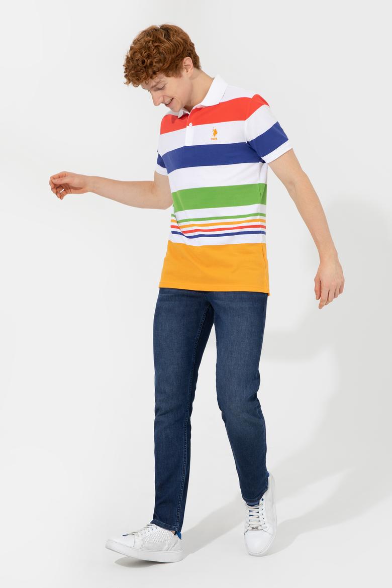 Erkek Koyu Sarı Polo Yaka Tişört - 50249172025