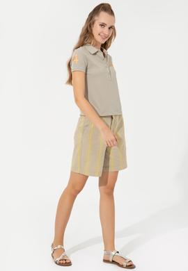 Kadın Safran Dokuma Şort - 50246052008