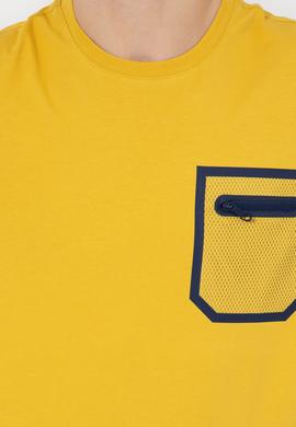 Erkek Safran Bisiklet Yaka Tişört - 50249187017