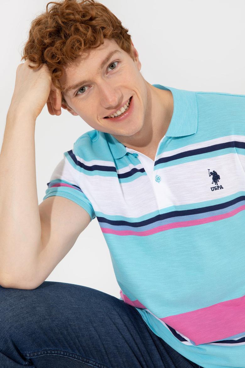 Erkek Turkuaz Polo Yaka Tişört - 50246132037