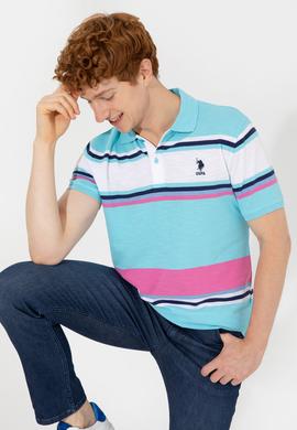 Erkek Turkuaz Polo Yaka Tişört - 50246132037