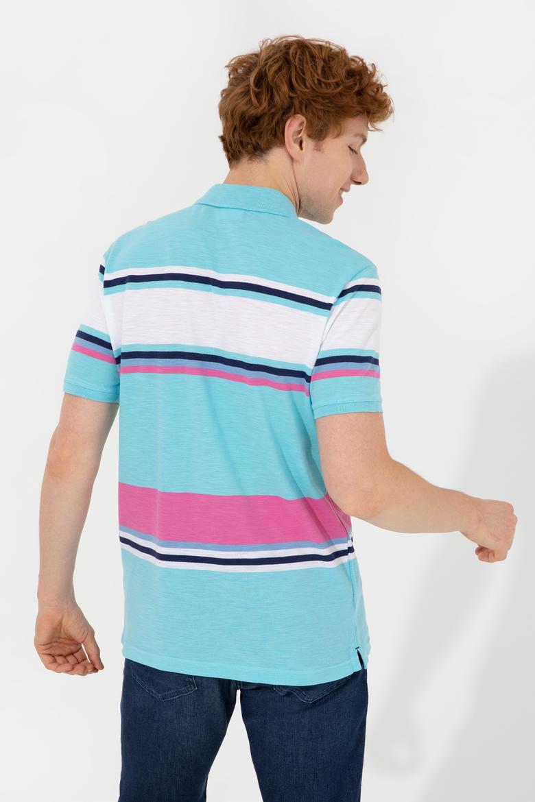 Erkek Turkuaz Polo Yaka Tişört - 50246132037