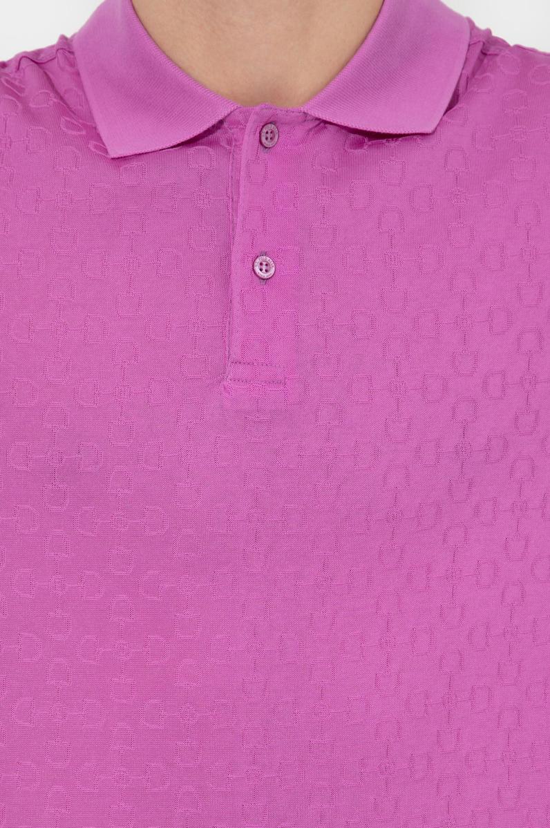 Erkek Menekşe Polo Yaka Tişört