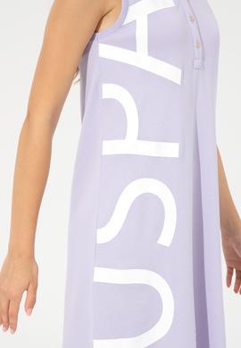 Kadın Lila Polo Yaka Örme Elbise - 50251939038