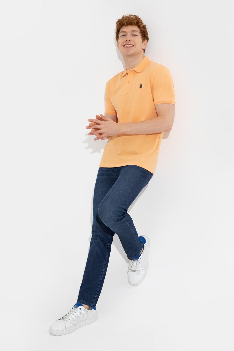 Erkek Turuncu Basic Tişört - 50249149357