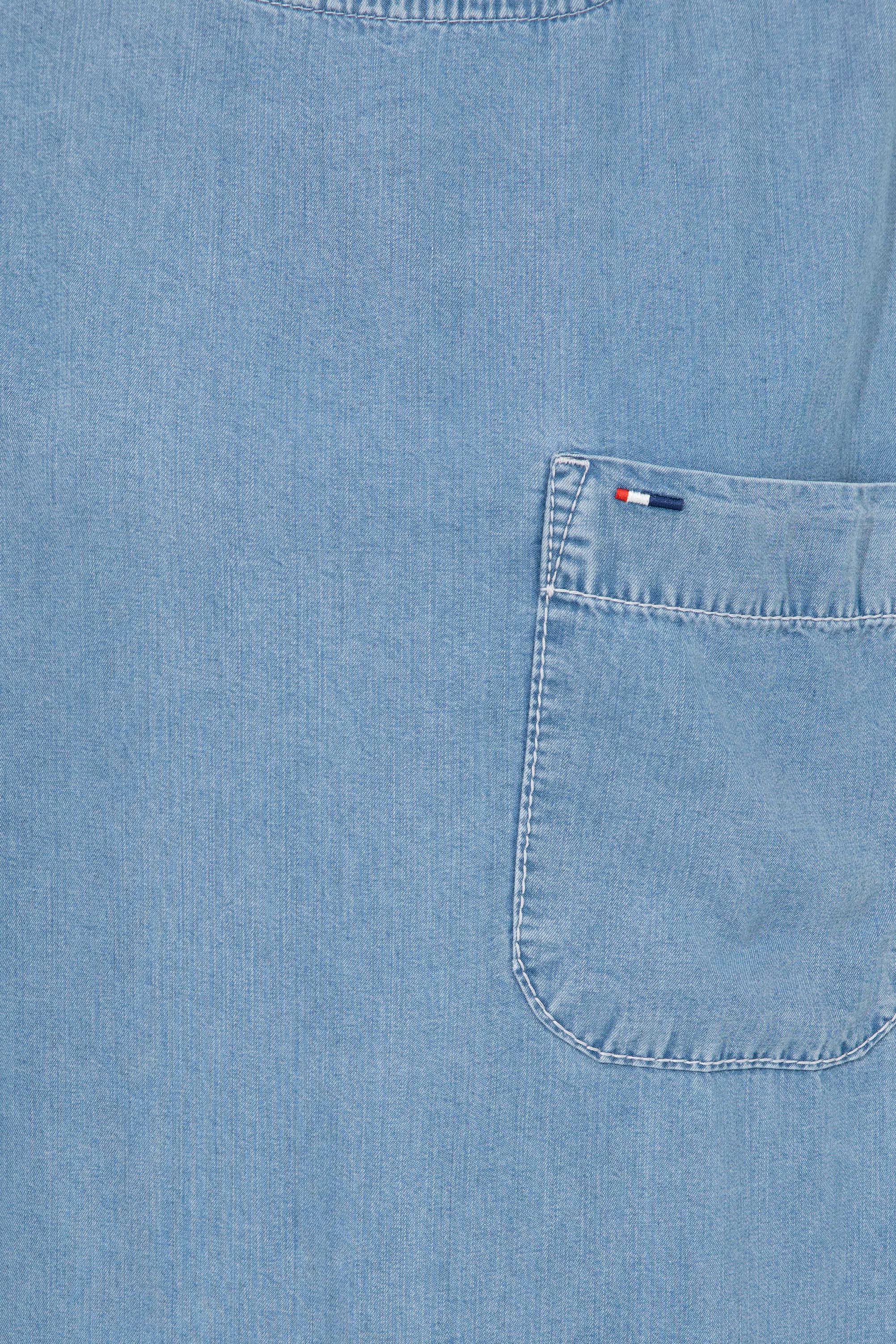 Kadın Mavi Denim Elbise - Image 6
