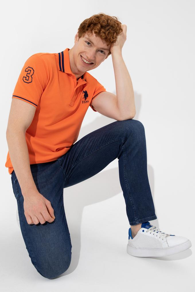 Erkek Turuncu Basic Tişört