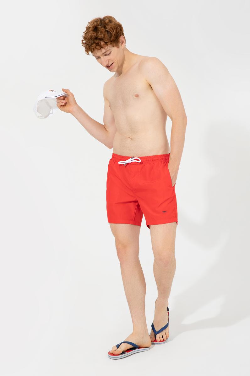 Erkek Kırmızı Deniz Şortu