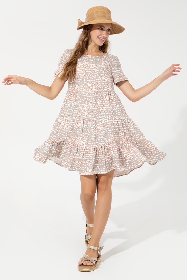 Kadın Haki Dokuma Elbise - 50250000003