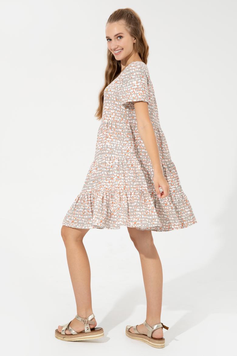 Kadın Haki Dokuma Elbise - 50250000003