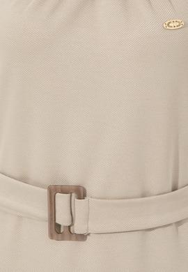 Kadın Haki Bisiklet Yaka Örme Elbise - 50248555007