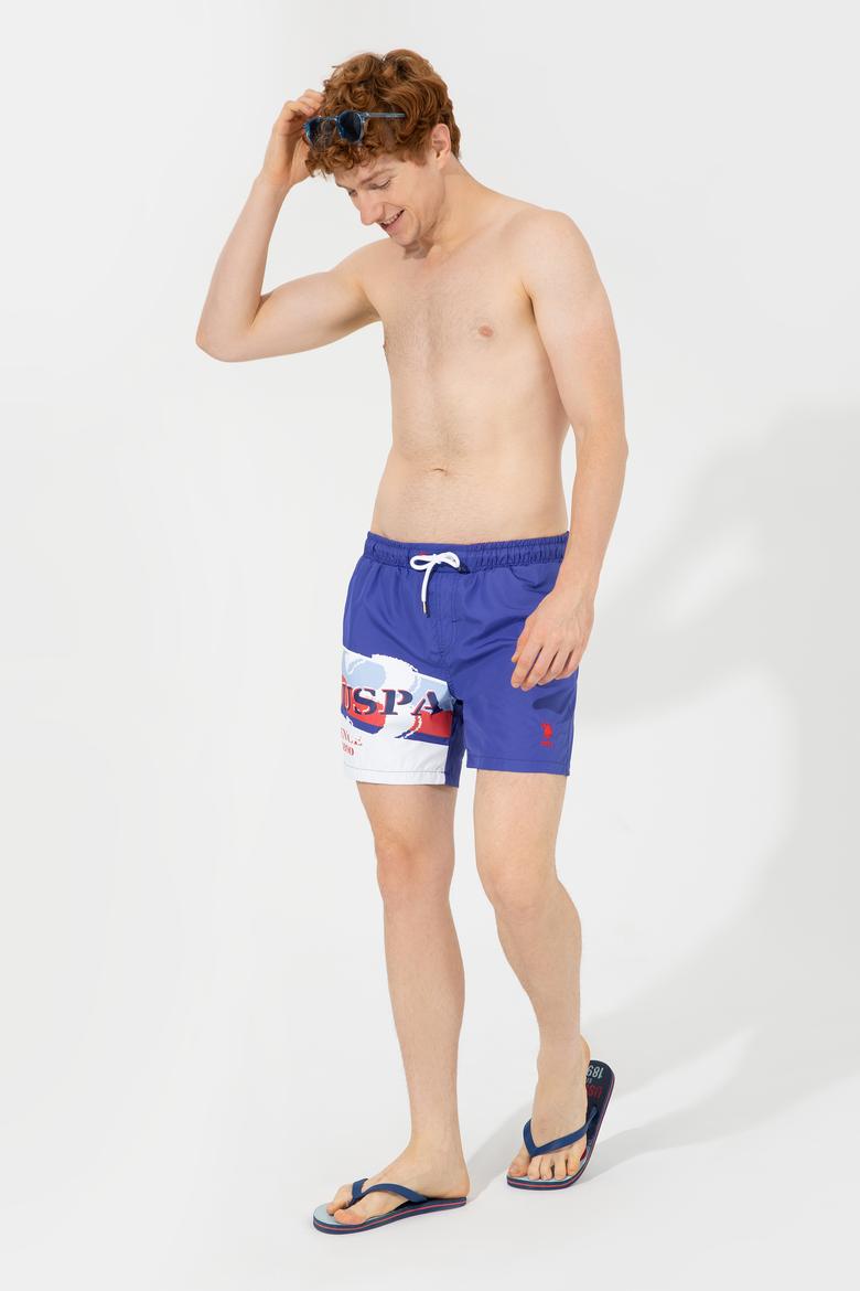 Erkek Mavi Deniz Şortu