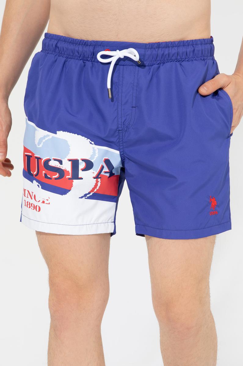 Erkek Mavi Deniz Şortu