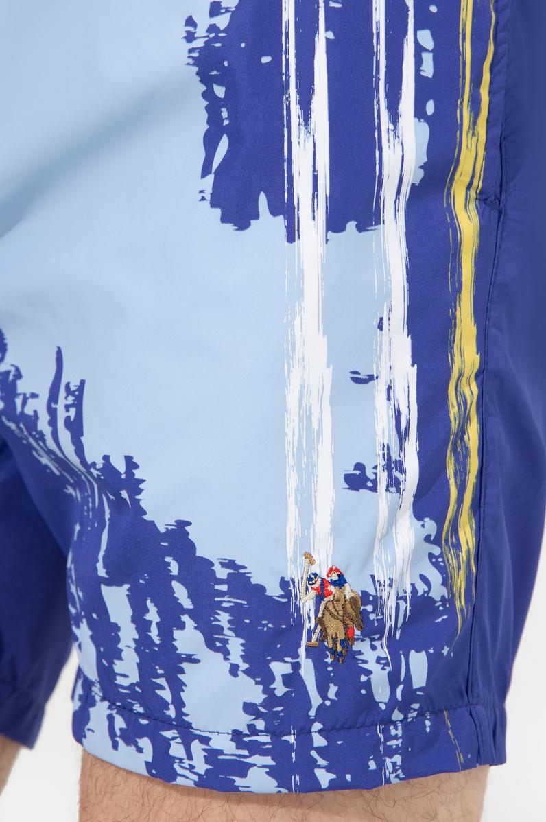 Erkek Mavi Deniz Şortu