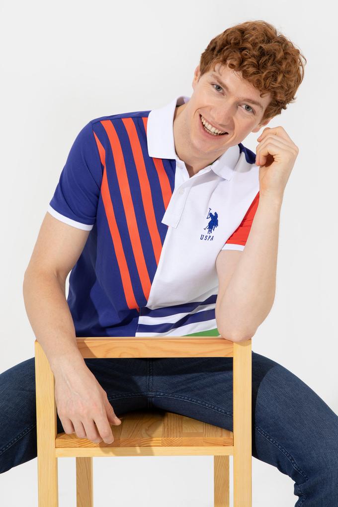 Erkek Mavi Polo Yaka Tişört