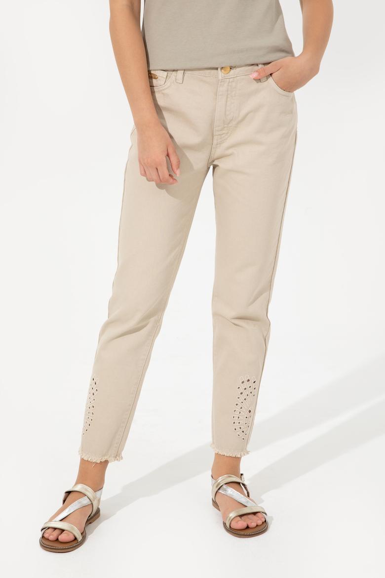 Kadın Haki Jean Pantolon - 50249603002