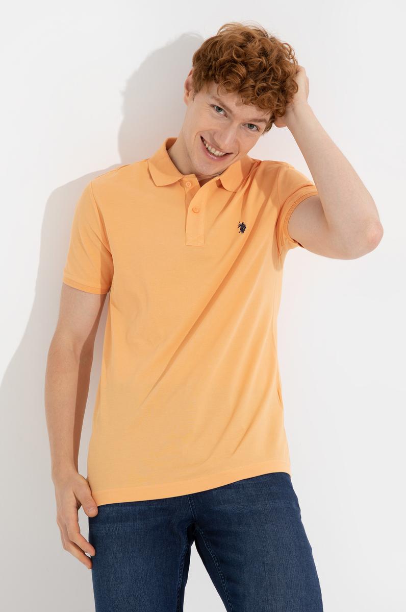 Erkek Turuncu Basic Tişört