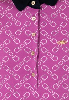 Kadın Menekşe Polo Yaka Örme Elbise - 50248908008