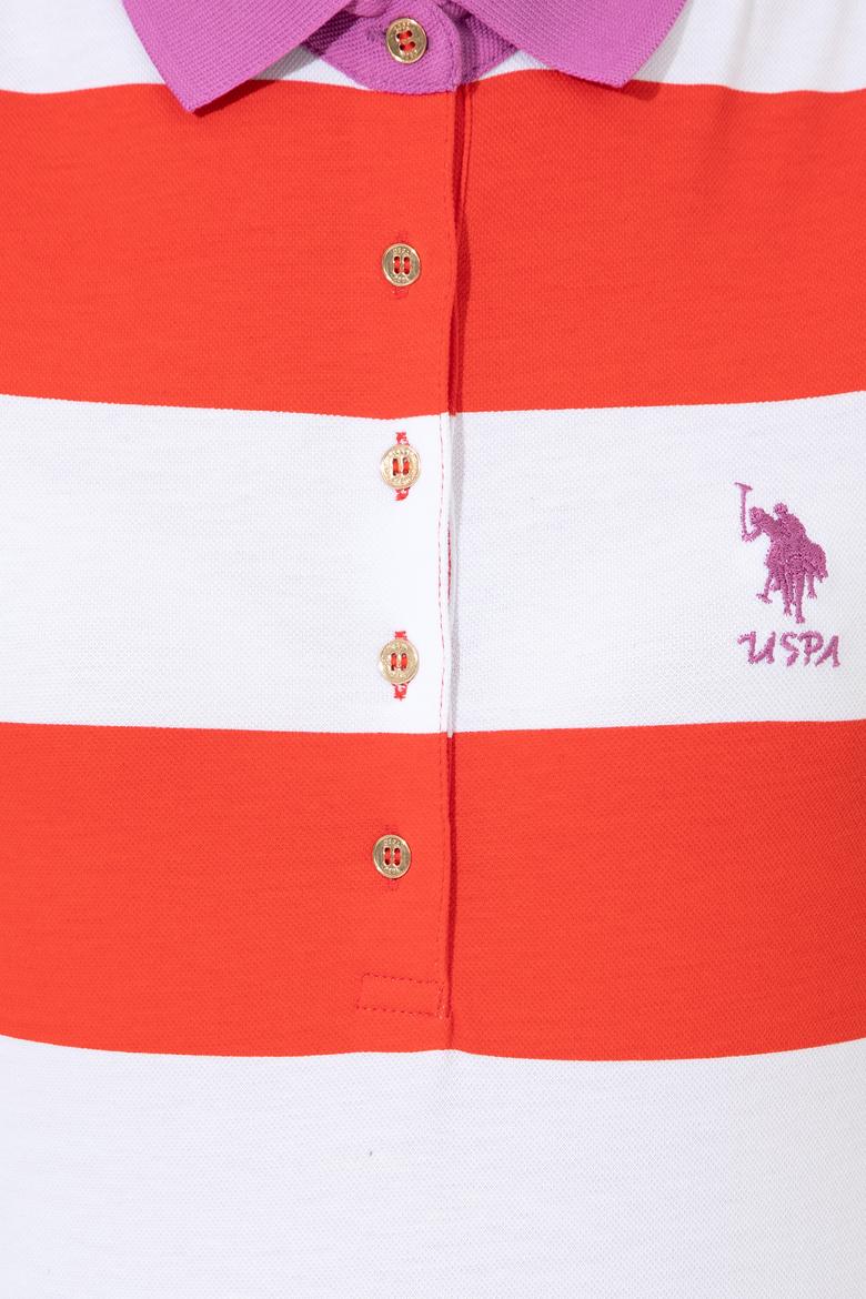 Kadın Kırmızı Polo Yaka Tişört - 50249020024