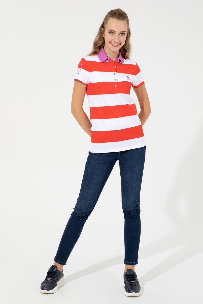 Kadın Kırmızı Polo Yaka Tişört